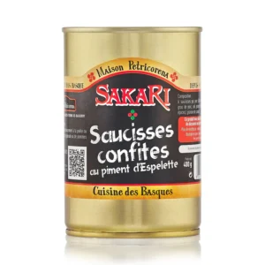 Saucisses confites au piment d'Espelette - 400 g