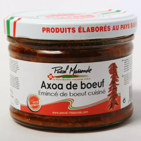 Axoa de Bœuf "Senpere" (émincé de Bœuf cuisiné) - 380g