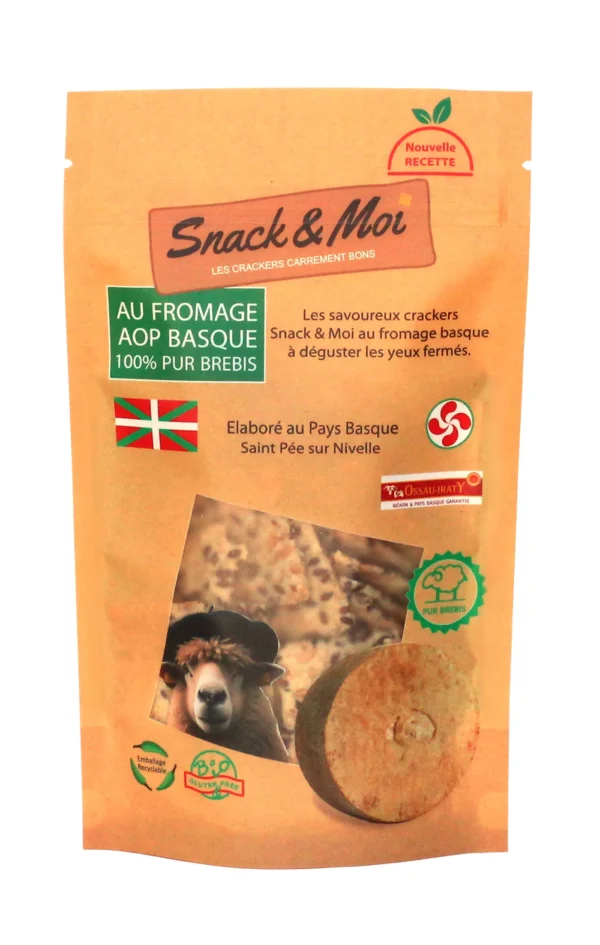 Crackers Bio au Fromage de Brebis - 80 g