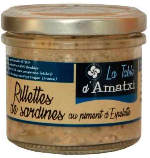 Rillettes de Sardines au Piment d'Espelette - 90 g