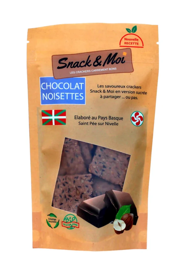 Crackers Bio Chocolat Noisettes - 100 g