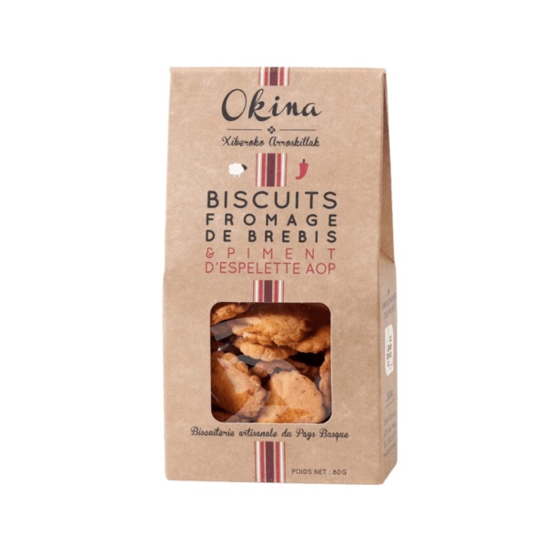 Biscuit au fromage de brebis et piment Espelette - 80 g