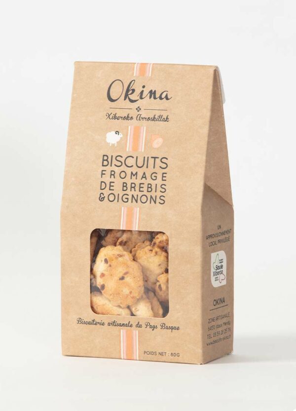 Biscuit au fromage de brebis et oignon - 80 g